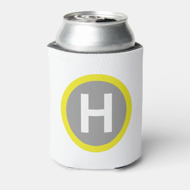 Helipad Sign Can Cooler (Can Back)