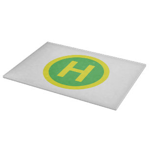 Helipad Sign Cutting Board