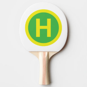 Helipad Sign Ping Pong Paddle
