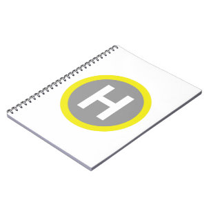Helipad Sign Spiral Notebook