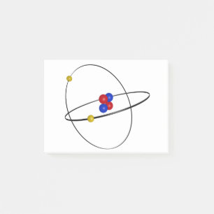 Helium Atom Post-it Notes