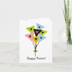Helium Hamantaschen Purim Card