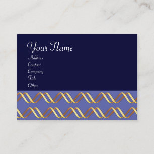 HELIX BIOTECH Gold Swirls In Blue Business Card