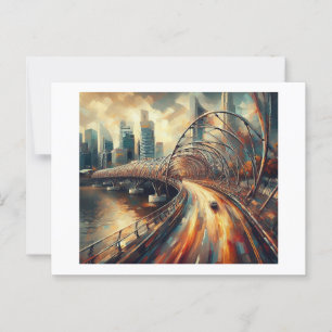 Helix Bridge Singapore  Postcard