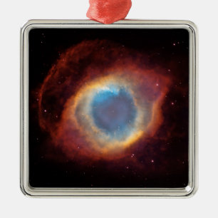 Helix Nebula Celestial Photo Metal Tree Decoration