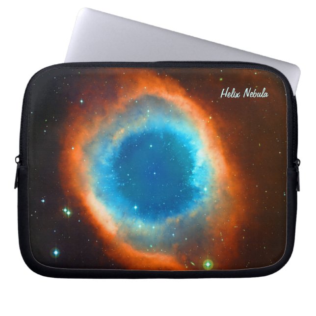 Helix Nebula, Galaxies and Stars Laptop Sleeve (Front)