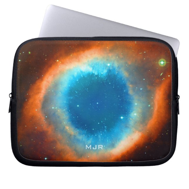 Helix Nebula, Galaxies and Stars Laptop Sleeve (Front)