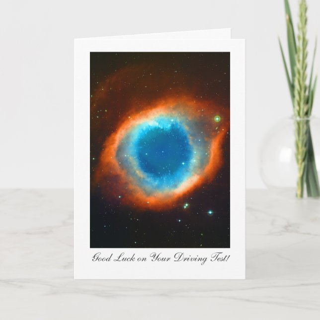 Helix Nebula - Good Luck on Your Driving Test Card (Front)