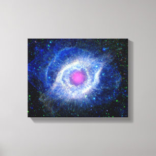 Helix Nebula Ultraviolet Eye of God Space Photo Canvas Print