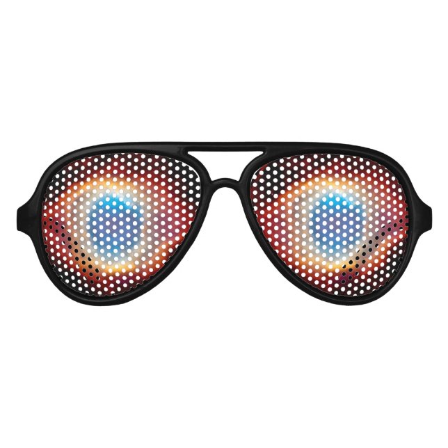 Helix Planetary Nebula NGC 7293 - Eye of God Aviator Sunglasses (Front)