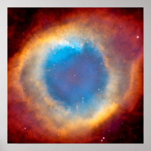 Helix Planetary Nebula NGC 7293 - Eye of God Poste Poster