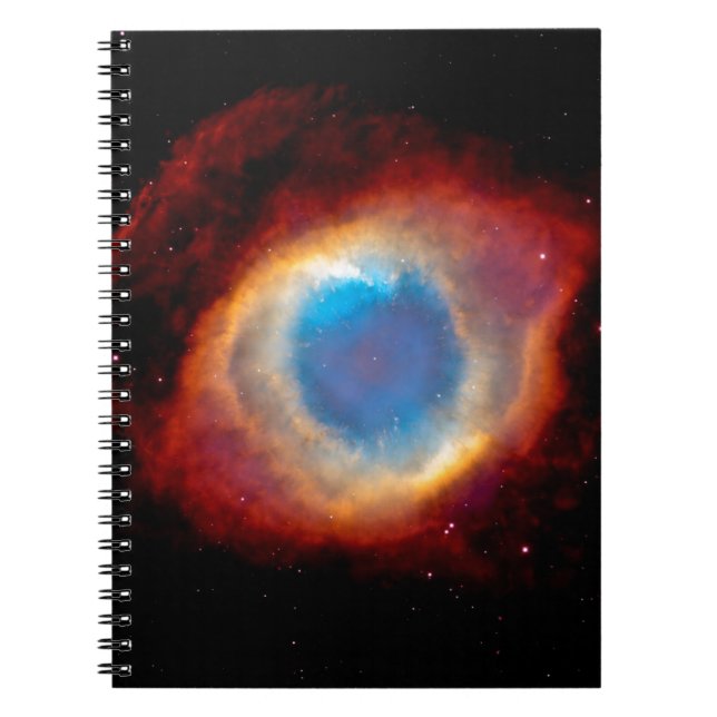 Helix Planetary Nebula NGC 7293 - Eye of God Spiral Notebook (Front)
