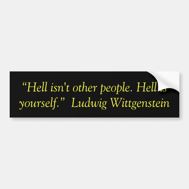 Hell Bumper Sticker (Front)