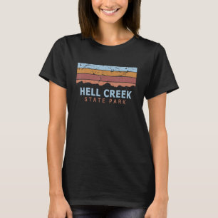 Hell Creek State Park Montana Retro Cool T-Shirt