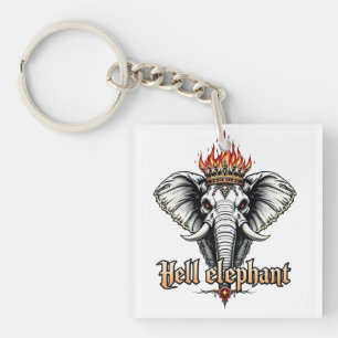Hell Elephant Key Ring