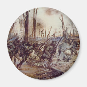 Hell Fighters from Harlem by H Charles McBarron Jr Magnet