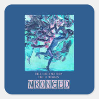 Hell Hath No Fury (blue) Sticker