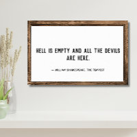 Hell is Empty Quote