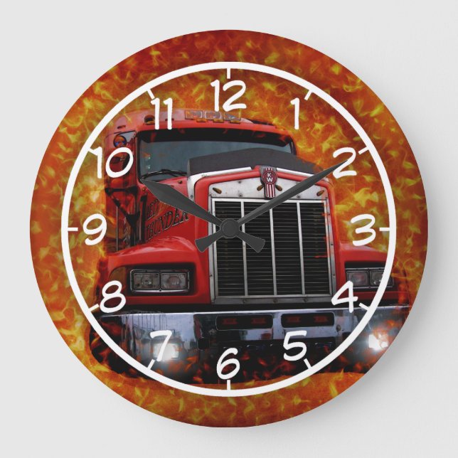 Hell of a Truck Large Clock (Front)