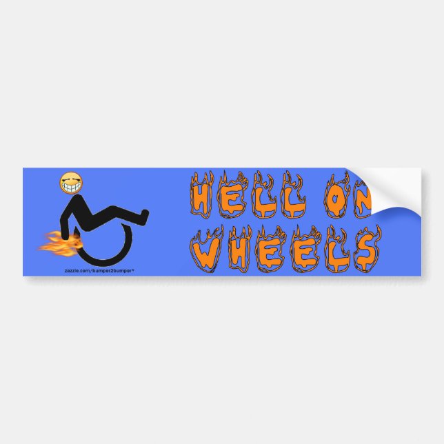 Hell On Wheels Bumper Sticker (Front)