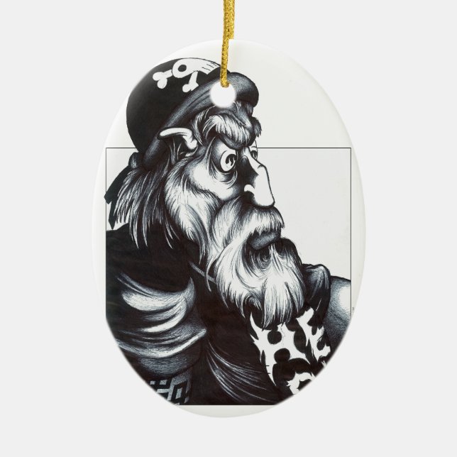 Hell Rider Ceramic Tree Decoration (Front)