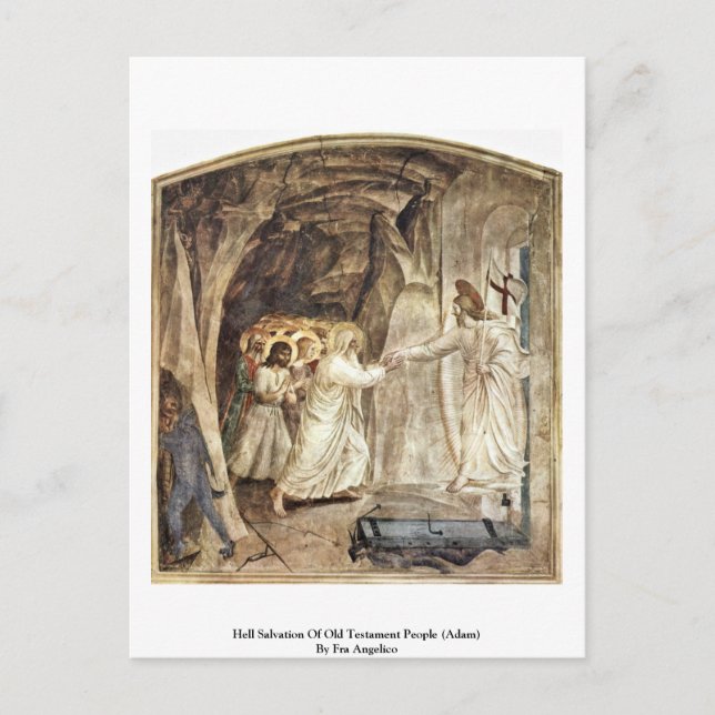 Hell Salvation Of Old Testament People (Adam) Postcard (Front)