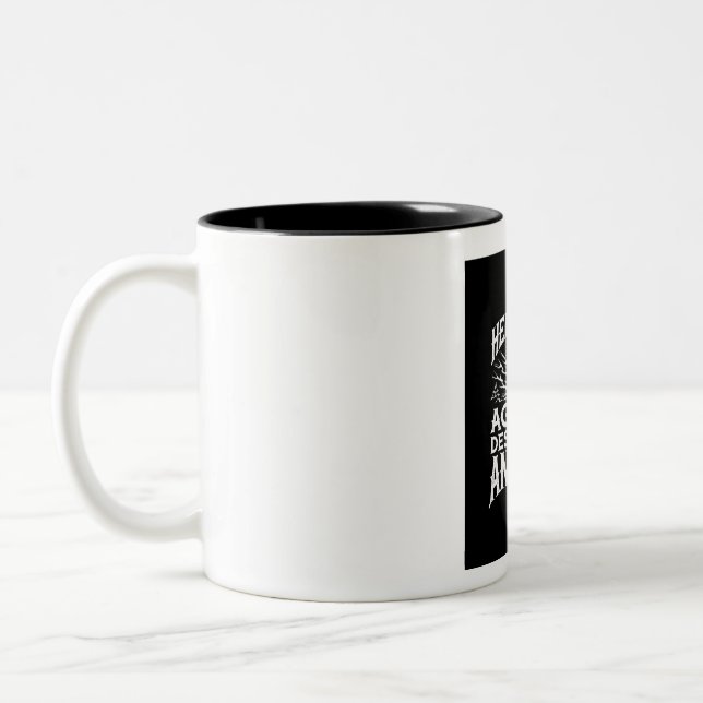 Hell-Spawned Feminist Icon Two-Tone Coffee Mug (Left)