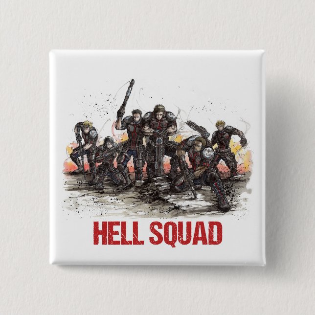 Hell Squad Button (Front)