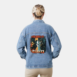 Hell Tried It God Denied It Christian Faith Denim Jacket