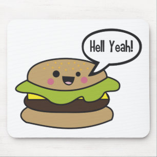 Hell Yeah Burger Mouse Pad