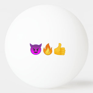 Hell Yeah! Emoji 3-Star Ping Pong Ball