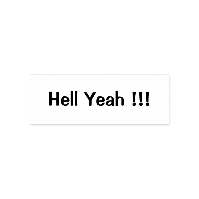 Hell Yeah Funny Approval Self-inking Stamp (Design)