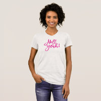 HELL YEAH simple minimal script trendy funny pink