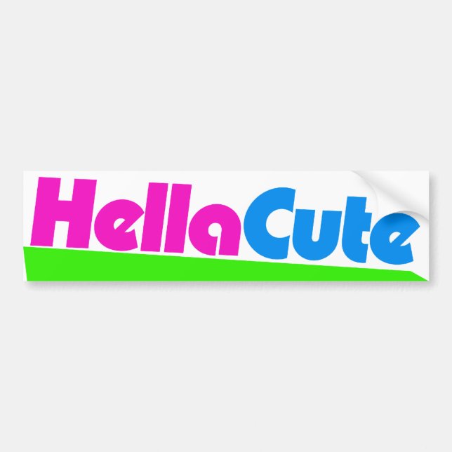 Hella Cute super hot chick Bumper Sticker (Front)