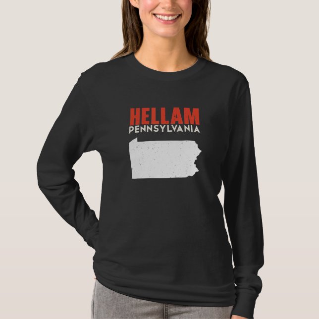 Hellam Pennsylvania USA State America Travel T-Shirt (Front)