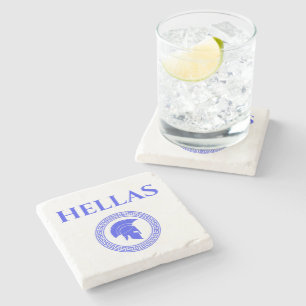 Hellas Spartan  Stone Coaster