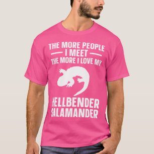 Hellbender Salamander Love My Salamander Amphibian T-Shirt