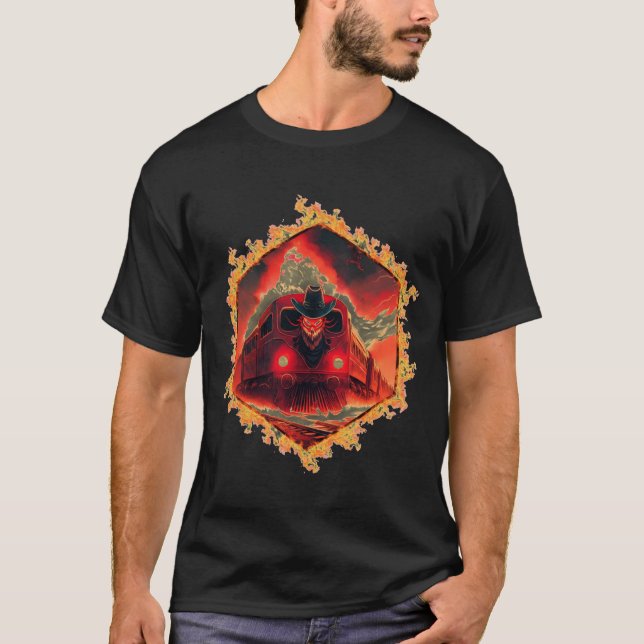 Hellbound Train On Its Journey to Hades T-Shirt (Front)