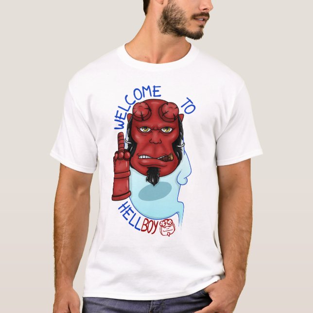 Hellboy men T-Shirt (Front)
