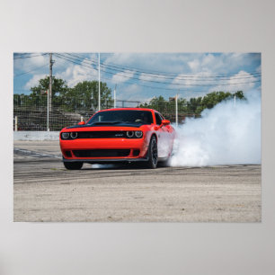 Hellcat Burnout Poster
