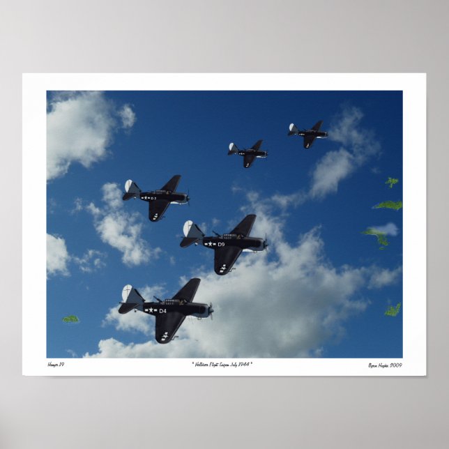 Helldiver Flight Saipan 1944 Poster (Front)