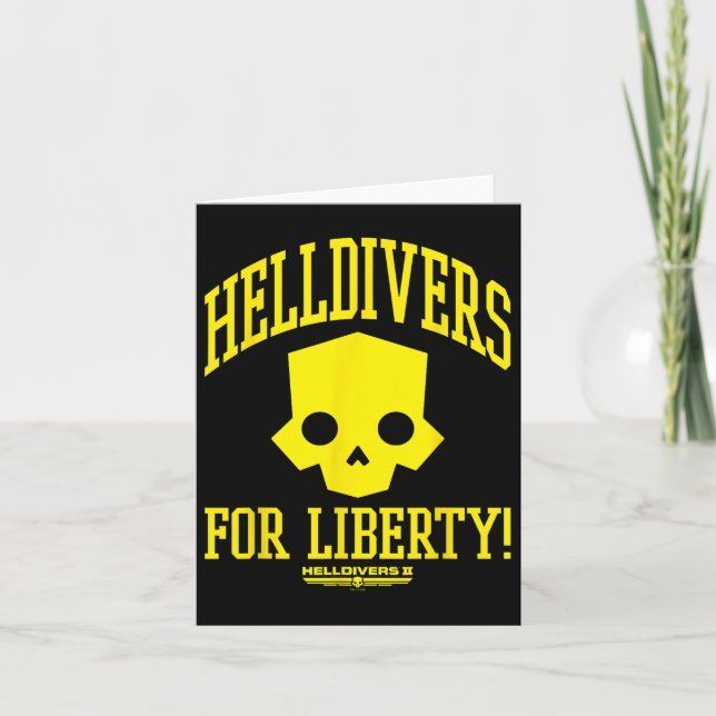 Helldivers 2 Sony Playstation Video Game For Liber Card (Front)