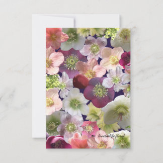 Hellebore Collage Card