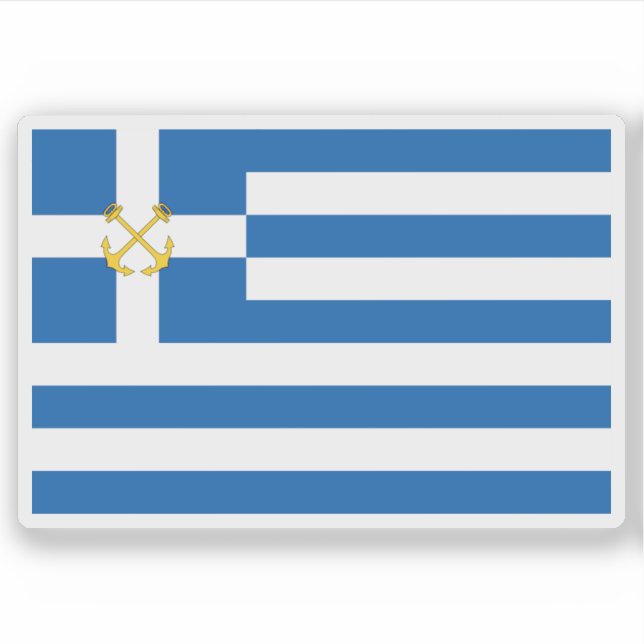 Hellenic Coast Guard service flag, (1919-1973) (Front)