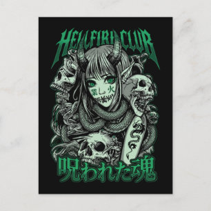Hellfire Club Succubus Anime Postcard
