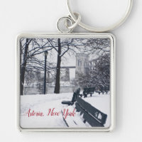 Hellgate Bridge, Astoria, NY Square Keychain