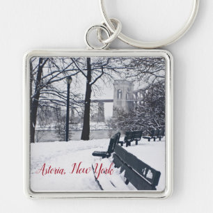 Hellgate Bridge, Astoria, NY Square Keychain
