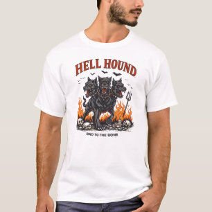 Hellhound Cerberus – Dark Gothic Myth Art T-Shirt