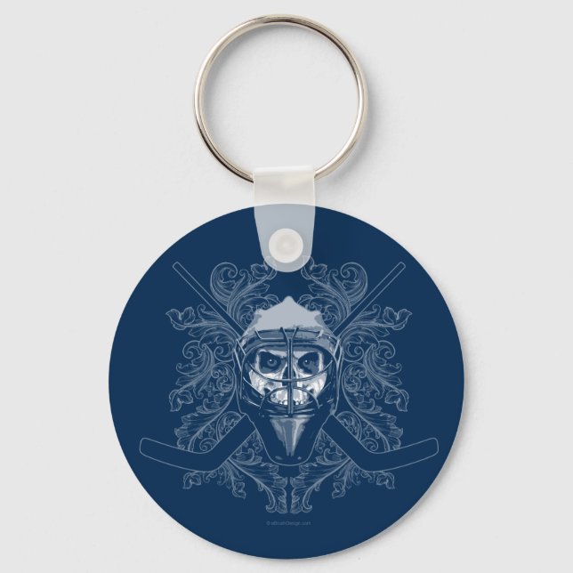 Hellish Hockey Goalie Key Ring (Front)