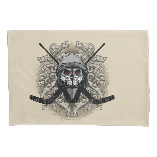 Hellish Hockey Goalie Pillowcase (Front)